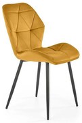 K-453 étkezőszék mustár bársony