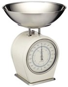 Living Nostalgia krémszínű konyhai mérleg, max. 4 kg - Kitchen Craft