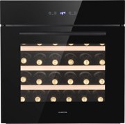 Klarstein Vinsider 30 Built-In Uno, beépített borhűtő, 77 liter, 30 palack, rozsdamentes acél