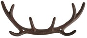 Barna fém fali fogas Antlers – Esschert Design