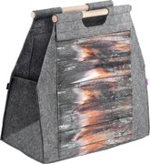 Táska Fa Kosár Kandalló Állvány Kályha