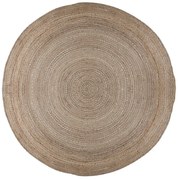 Natúr színű juta kerek szőnyeg ø 133 cm Capri – Flair Rugs