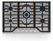 Klarstein Turbocast gáz főzőlap, 304 rozsdamentes acél, 5 égő, professzionális öntöttvas tartó, wok-égő