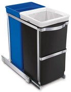 Műanyag szemetes 35 l Dual - simplehuman