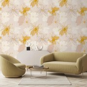 Fotótapéta - Margaréták bézs színekben (147x102 cm)