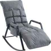 Hintaszék 5 fokozatban állítható,párnázott kivitelben, szürke