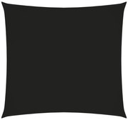 fekete négyzet alakú oxford-szövet napvitorla 3,6 x 3,6 m