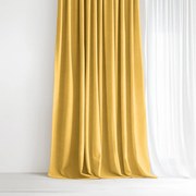 Goldea marbella díszfüggöny - mézsárga 140x135 cm