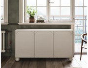 Sonatia II háromajtós komód, gömb lábakon - 150 cm - kasmír