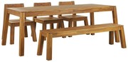 Kerti bútor szett LIVIGNO (világos fa) (padokkal) (6 fő részére). 1026905