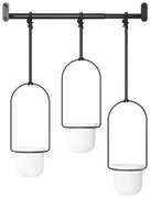 Műanyag kaspó szett 3 db-os fűszernövényekhez -függő ø 7,5 cm Triflora – Umbra