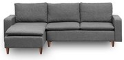 Szürke sarokkanapé (bal oldali) Lungo – Balcab Home