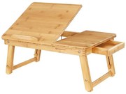 Állítható, ágyra helyezhető laptopasztal LAT, barna