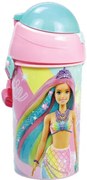 Barbie Sparkle műanyag szívószálas kulacs akasztóval 500 ml