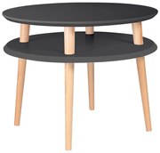 UFO grafitszürke dohányzóasztal, ⌀ 57 cm - Ragaba