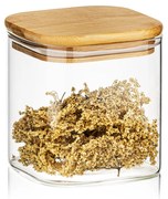 4Home Bamboo üveg élelmiszer tároló bambusz fedéllel, 550 ml, 550 ml