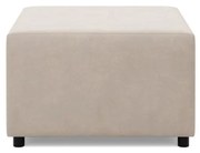 Zeus puff, bársony, 70x70, bézs