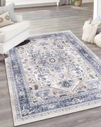 Carpetum bézs alapon kék mintás 100x150