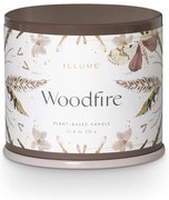 Illatos szójaviasz gyertya, égési idő 50 ó Woodfire – ILLUME x Bloomingville