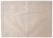 Hópelyhek vízálló karácsonyi tányéralátét, arany, 32 x 45 cm