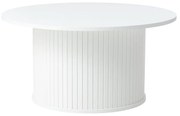 Fehér kerek dohányzóasztal Nola – Unique Furniture