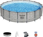 Bestway SAN JUAN kőhatású fémvázas medence szett 549 x 122 cm