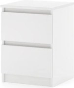 SIMPLE éjjeliszekrény 40 cm 2 fiók matt fehér