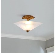 Flambeau STAR-F-S-DG - Mennyezeti lámpatest STAR 2xE27/40W/230V, rézszínű