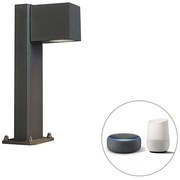 Okos kültéri állólámpa antracit 30 cm IP44 WiFi-vel GU10 - Baleno