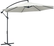 Outsunny Káprázatos Napernyő Ø300 cm, állítható árnyékolás UV védelemmel, Kerek napernyő állvánnyal, piaci napernyő, teraszi napernyő árnyékolás erkél