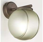 SIRU - Fali lámpa FLORET 1xE14/40W/230V barna/szürke Velencei üveg