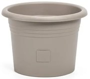 Plastia Öntözőkannás virágcserép Narza, átmérő 40cm, taupe, 40 cm átmérőjű
