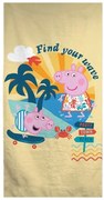 Peppa malac Wave fürdőlepedő, strand törölköző 70x140cm (Fast Dry)