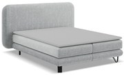 Világosszürke boxspring ágy 140x200 cm Ilima – Makamii
