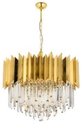 CRYSTALLINE láncos csillár 8xE27/40W/230V aranyszínű