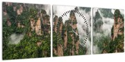 Kép - Zhangjiajie Nemzeti Park, Kína (órával) (90x30 cm)