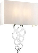 Elstead Lighting Rosa ROSA-LARGE-PC Fali lámpa 2x60W/E27