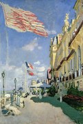 Reprodukció The Hotel des Roches Noires at Trouville (1870), Claude Monet