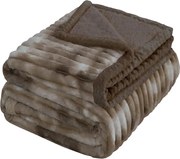 Mikroplüss takaró bárány/juh mintával 160x200cm Mourek latte