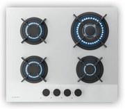 Klarstein Velaire gázfőzőlap, 4 égős főzőlap elektromos gyújtással, kompatibilis földgázzal és LPG-vel, 8000W, 60cm