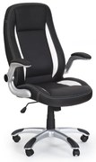Saturn irodai fotel, fekete / fehér