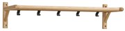 Natúr színű tölgyfa fali fogas Milford - Rowico