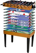 GamesPlanet® Játékasztal Multigame 15in1 barna világos