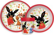 Bing Happy Carrots csúszásmentes étkészlet, micro műanyag szett