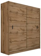 SAPHIRA tolóajtós szekrény 203x215 cm, wotan tölgy kivitel