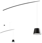 Redo 01-1498 - LED Csillár zsinóron LOLLI LED/6W/230V fekete