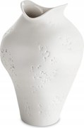 Elegáns fehér porcelán váza díszített magas 30 cm dekoráció