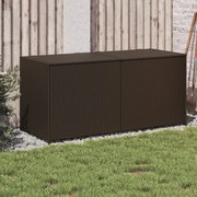 barna polyrattan kerti tárolóláda 283 L