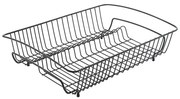 Rectangular Lava fekete rozsdamentes acél edénycsepegtető - Metaltex