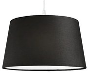 Modern lógólámpa fehér fekete árnyékolóval 45 cm - Pendant